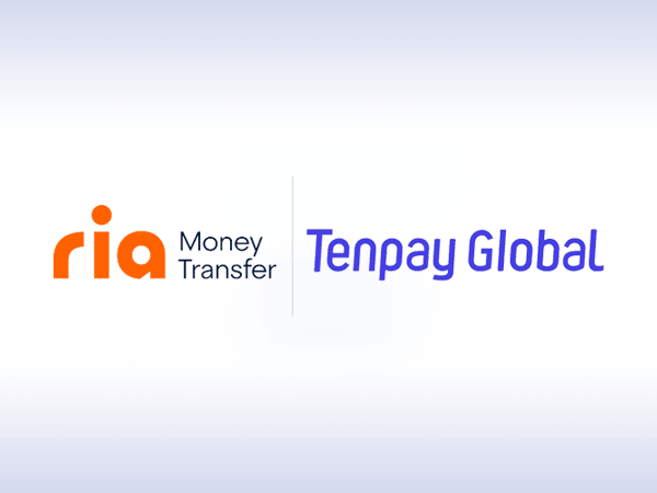 An image with the Ria and Tenpay Global logos